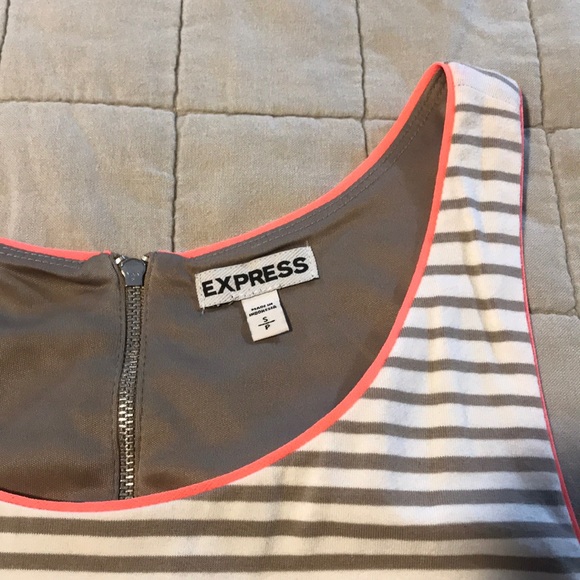 Express stripe peplum top - Picture 2 of 4